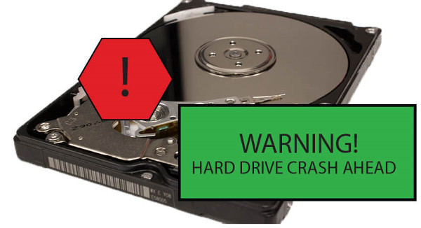 computers break down because of hard drive crash