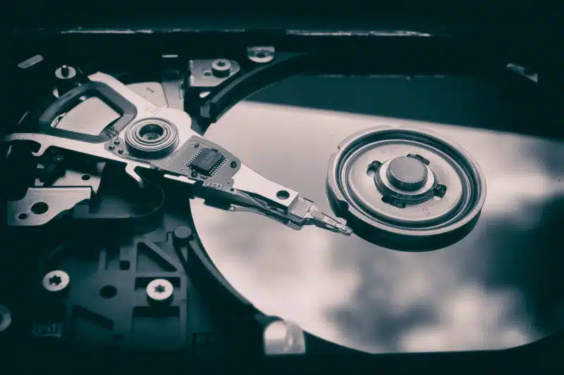hard disk drive where data is backed up