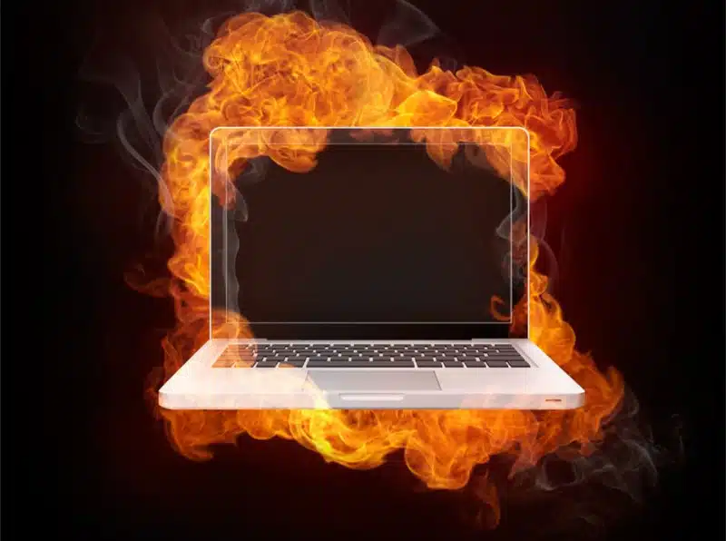 hot laptop