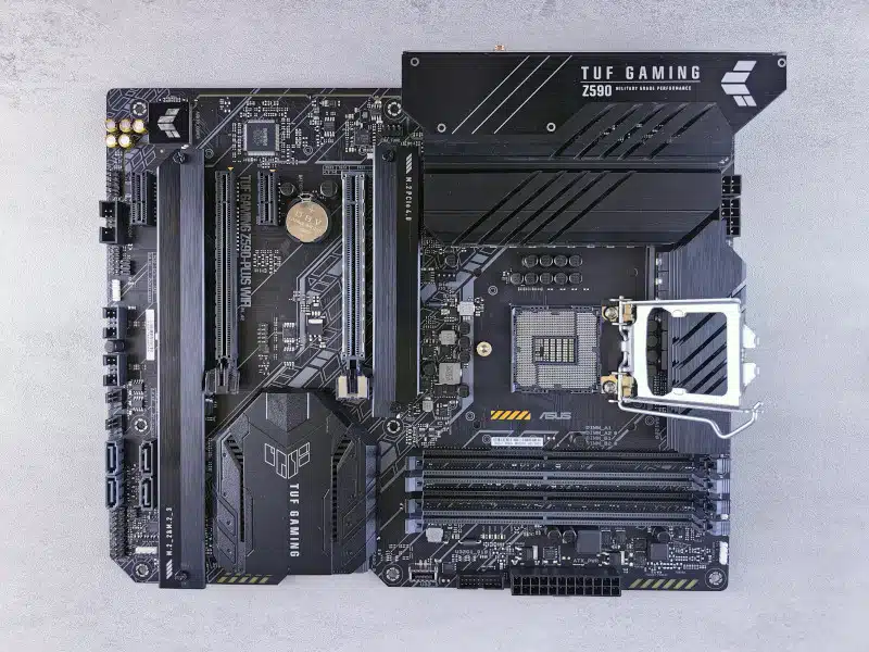 view of motherboard.